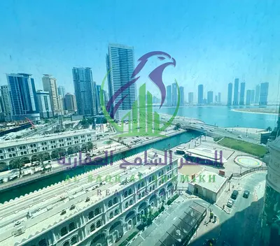 Royal Apartment Three Bedrooms With Free Chiller And Master Maid Room Balcony With Wall Cabinets Parking Gym And Pool View Over Al Qasba And Al Khan