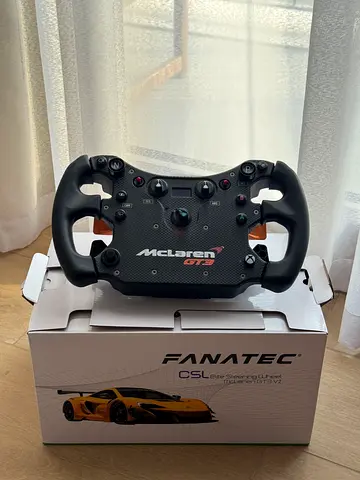 Fanatec CSL Elite McLaren GT3 V2 Racing Wheel (excellent condition)
