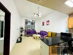 A golden opportunity for an annual rental: a stunning, fully furnished one-bedroom apartment (with a
