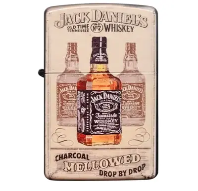 Vintage Jack Daniel's Branded Metal Lighter UNUSED
