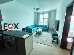 One-bedroom apartment with a living room for annual rent in City Tower in Al Nuaimiya 3 area. Fully