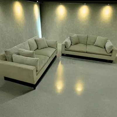 Perfect condition west elm sofa set velvet
