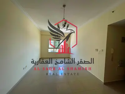 Cheapest large studio apartment with easy access to Dubai, flexible payment options, close to all services, for rent in Al Qasimia