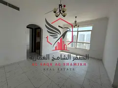 1BR apartment for rent in Al Majaz 3, stunning view, central AC, family building.