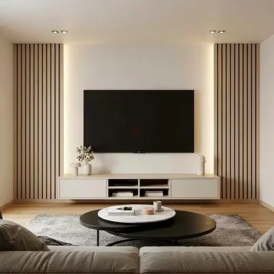 Modern Minimalist Floating Entertainment Center