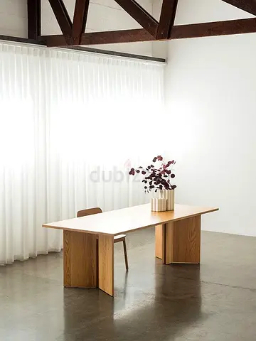 Minimalist Light Wood Dining Table