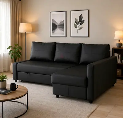 Luxury L-Shaped Sectional Contemporary L-shaped sectional with premium upholstery, supportive back c