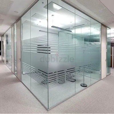 Frameless Glass Partition Installation - Dubai