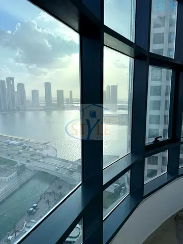 PARONAMIC View of Al Khan Lake 3Bedroom for SALE in Qasba, Al Khan, Sharjah