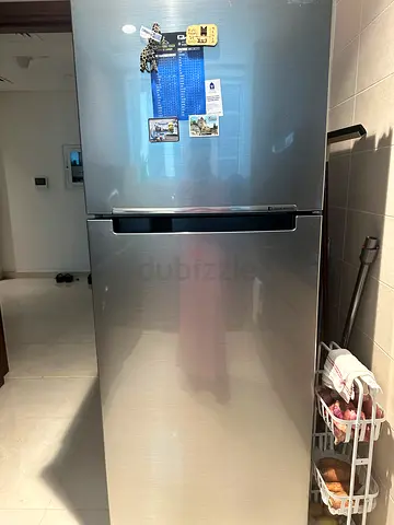 Stainless steel single-door refrigerator in good condition