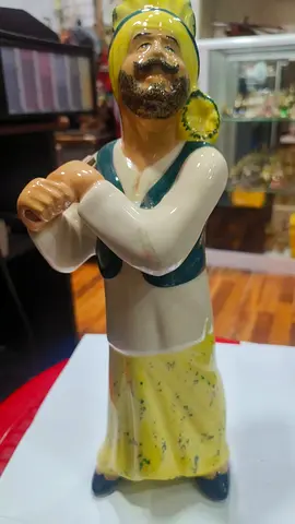 Vintage Ceramic Middle Eastern Musician Figurine 30cm height