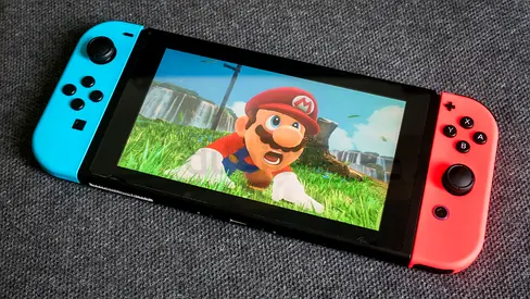 Nintendo Switch OLED with Neon Joy-Cons - Good Condition