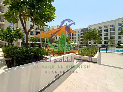 Three Bedroom Apartment for Annual Rent Sea View Large Terrace Two Balconies Maid Room Four Bathrooms Two Parking Gym Pool