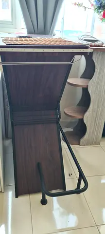 Solid wood Table with Metal and PVC Frame