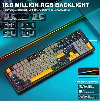 Brandnew Aula F108 wireless gaming keyboard- 295aed