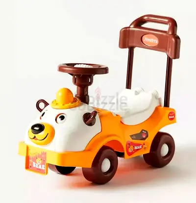 babyshop Kids Ride-On Push Car with Handle - Bear Design