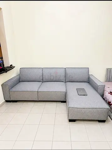 Home Box L-Shape Sofa Cum Bed – Grey – Excellent Condition