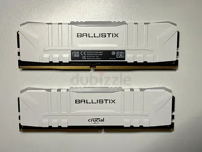 Crucial Ballistix White DDR4 3200Mhz RAM 2 x 8GB (16GB) w/XMP