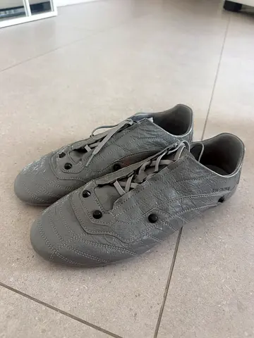 Light grey leather casual sneakers, Balenciaga