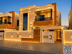 Luxury villa for sale in Al Yasmin with a modern design, including air conditioning.
