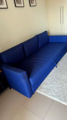 IKEA FRIHETEN Sofa Bed (Blue) — Pull-Out, with Storage