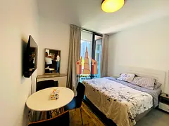 Luxurious balcony studio new furniture/ pool view / ready to move