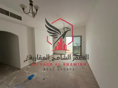 شقة للإيجار غرفتين نوم وصالة تكييف مركزي مع خدمات جيم ومسبح مجانا بلكونة بإطلالة مميزة في القاسمية الند
