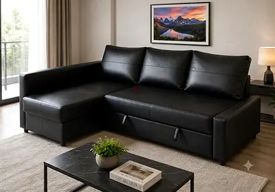 Elegant L-Shape Leather Sofa
Enjoy maximum comfort with this contemporary sofa bed featuring premiu