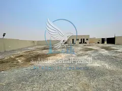 Yard in Al Saja'a – 10,000 sq ft – Bathroom – Office – 25 kW Electricity – 10% Security De