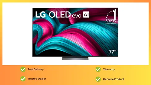 LG TV 77 Inch OLED 144Hz C5 AI 4k Smart Television Brand New 1 Year Warranty
