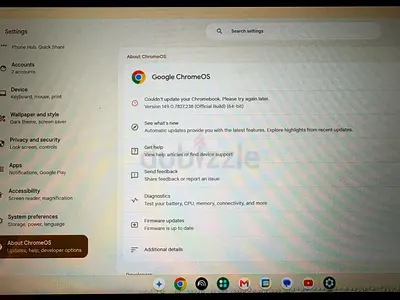 Used Chromebook (ChromeOS) - Screen & Settings Shown, Working