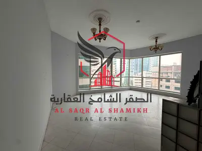 شقة غرفة وصالة مع شهر مجانا + تكييف مجاني + جيم ومسبح وكيدز اريا اطلالة على المدينة للايجار في المجاز 3