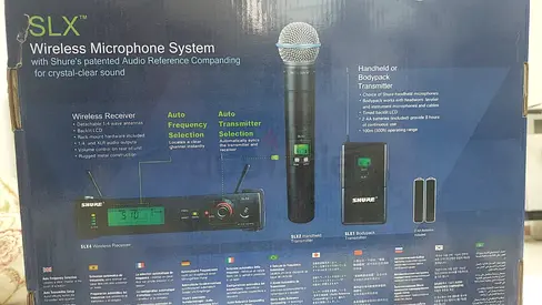 Shure SLX Wireless Microphone System (Handheld + Receiver) - Good Condition