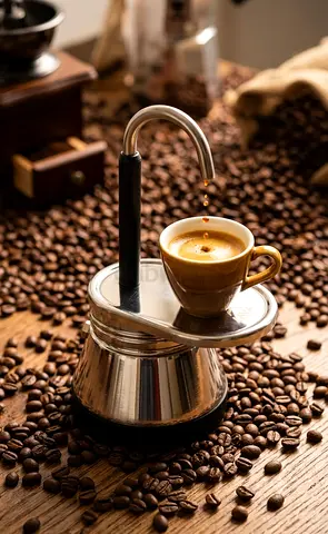 Stovetop Moka Pot Espresso Maker with Pouring Spout — Used
