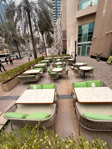 Outdoor furniture for cafe and restaurant