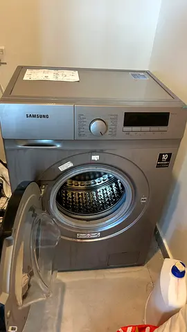 Samsung Front Load Washing Machine - 7kg, Silver, Good Working Condition