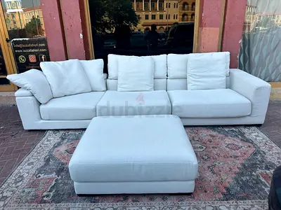 Chattels&more olta feather 🪶 filled modular sofa with footstool