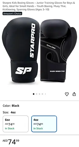 Kids Boxing Gloves (Starpro) Junior Training Gloves for Boys & Girls ✅ Ideal for Small Hands