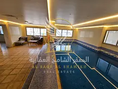 Two bedroom apartment with free gym and pool balcony open view spacious layout central AC central ga