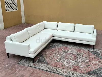 Excellent condition West elm Corner sofa