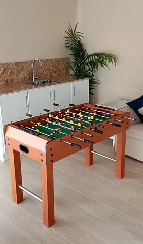 Wooden Foosball Table BABY FOOT Game Table Party Game Table Soccer Table Home and Office