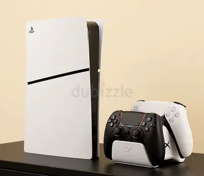 Sony PlayStation 5 Slim Console (No Disc) 825 GB with 2 DualSense Controllers and Hyperx Charger