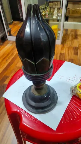 Solid Metal Decorative Finial / Lamp Top Ornament 27cm height
