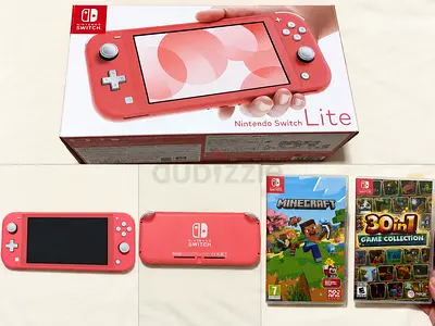 للبيع Nintendo Switch Lite لون Coral (وردي).