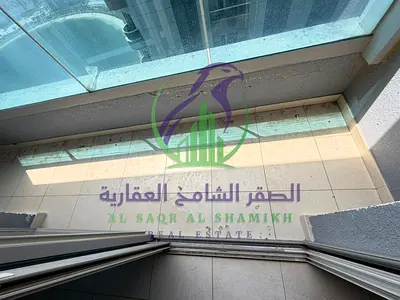 Spacious Three Bedrooms Apartment for Rent with Balcony Parking Direct Sea View over Al Khan Lake Maid Room Built in Wardrobes