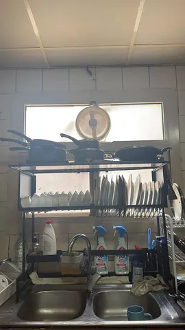 Two-tier Stainless Steel Over-Sink Dish Rack with Plate Holder and Soap dispenser fixed price