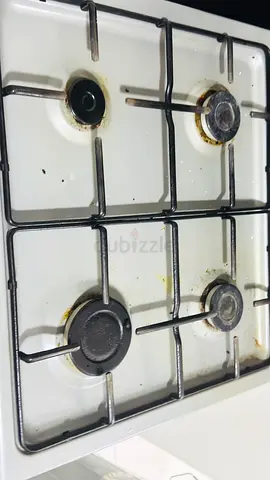 Used 4-Burner Gas Stove Top (White) - Good Working Condition