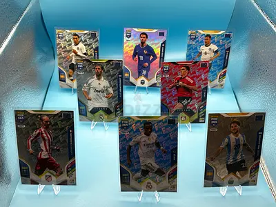 Collection of 8 FIFA 365 Soccer Trading Cards