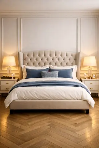 Luxurious Modern Design Bed Set For Sale. 180*200 King Size Bed Frame For Sale