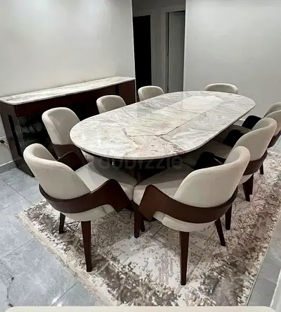 Modern new custom made dining set | New dining table with chairs-warranty